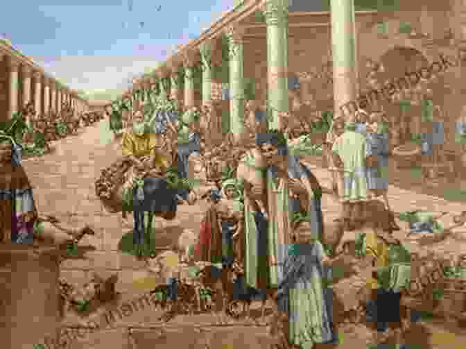 A Bustling Scene Depicting The Vibrant Streets Of An Ancient Egyptian City Under The Golden Sun: A Novel
