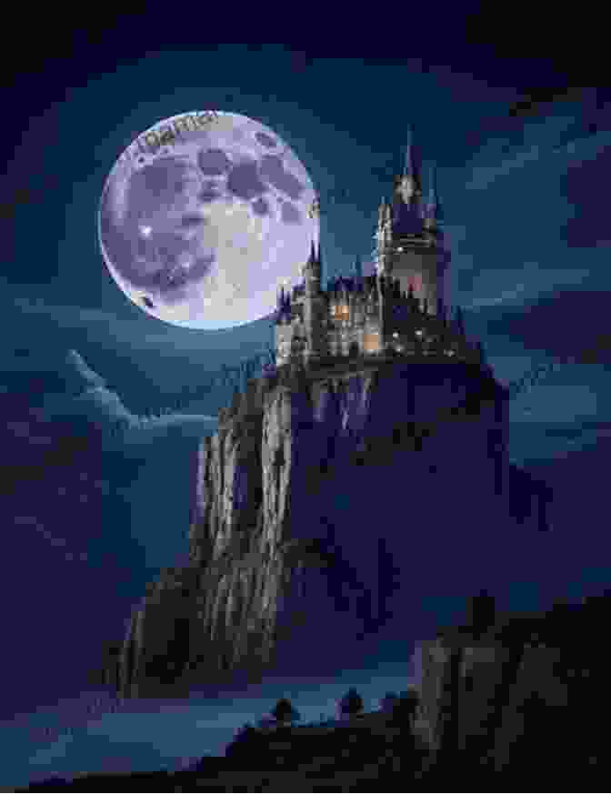 A Majestic Castle Under A Full Moon, Its Spires Reaching Towards The Starry Sky Moon Bitten (Fur N Fang Academy 1): A Shifter Academy Novel