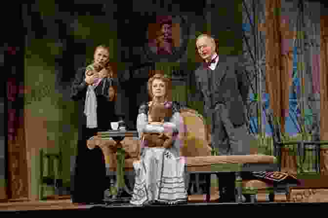A Scene From Chekhov's Play The Cherry Orchard, Featuring Characters Standing In An Orchard. Uncle Vanya: Scenes From Country Life (Plays By Anton Chekhov)