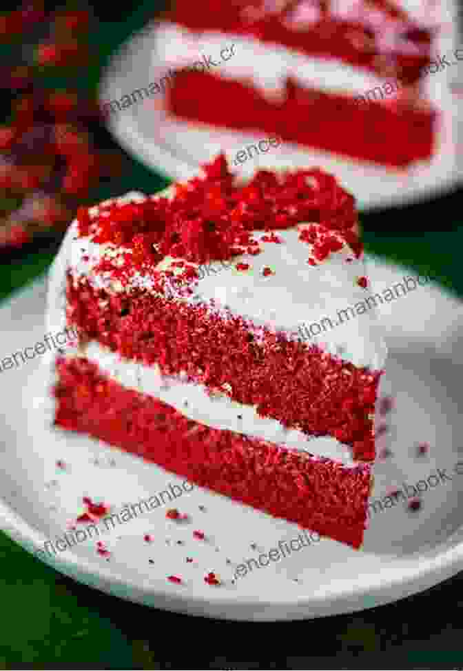 A Slice Of Red Velvet Cake With Cream Cheese Frosting Watermelon And Red Birds: A Cookbook For Juneteenth And Black Celebrations