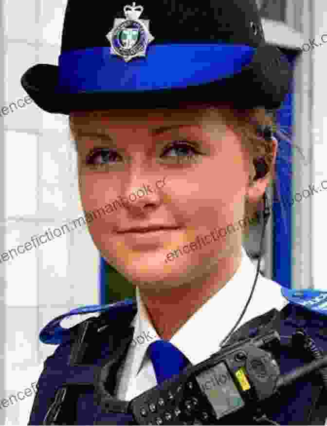 A Young Woman In A Police Uniform Smiling And Looking Determined The Officer Girl In Blue: The Latest Page Turning WW2 Romance From Beloved Author Fenella J Miller (The Girls In Blue 3)