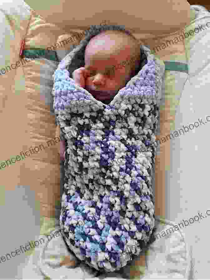 Exquisite Crochet Pattern For A Cozy Cocoon Papoose, Suitable For Preemie Babies Or Dolls In Various Sizes. Crochet Pattern CP164 Cocoon Papoose For Preemie Baby Or Doll 10 12 And 14 16 USA Terminology