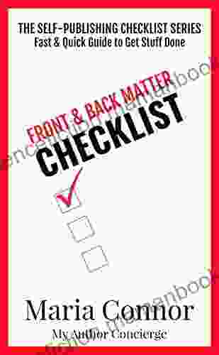 Front Back Matter Checklist (The Self Publishing Checklist Series)